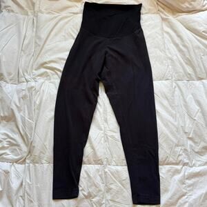 motherhood maternity black leggings sz 1x stretchy pregnancy pants comfy lounge